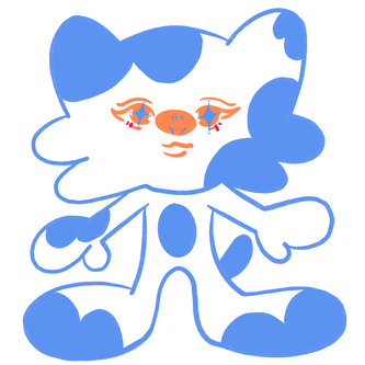 Blue puppy